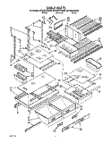 SHELF, LIT/OPTIONAL Diagram and Parts List for 8ET20DKXAN00  Whirlpool Refrigerator