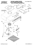 RANGE HOOD PARTS Diagram and Parts List for IH3362RS0  Whirlpool Range Hood