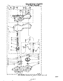 GEARCASE Diagram and Parts List for LHA5500W2  Whirlpool Washer
