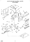 AIR FLOW AND CONTROL Diagram and Parts List for ACM062XA0  Whirlpool Air Conditioner