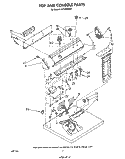 SECTION Diagram and Parts List for LE7685XPW1  Whirlpool Dryer