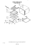 OVEN LINER Diagram and Parts List for KEBS176WBL3  KitchenAid Wall Oven