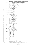 BASKET DRIVE AND BRAKE Diagram and Parts List for LA7000XKW1  Whirlpool Washer