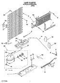 UNIT PARTS Diagram and Parts List for ET4WVLXVQ00  Whirlpool Refrigerator