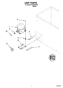 SECTION Diagram and Parts List for EH070FXKQ01  Whirlpool Freezer