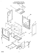 CHASSIS Diagram and Parts List for SF325PEEN0  Whirlpool Range