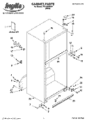 CABINET PARTS Diagram and Parts List for IT21AMXRQ04  Inglis Refrigerator
