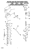 MOTOR AND ICE CONTAINER PARTS Diagram and Parts List for GS6NBEXRT01  Whirlpool Refrigerator