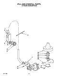 FILL AND OVERFILL Diagram and Parts List for KUDA230YAL0  KitchenAid Dishwasher