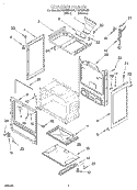 CHASSIS Diagram and Parts List for FGP325GN1  Roper Range