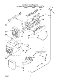 ICE MAKER, OPTIONAL Diagram and Parts List for KSRS27FGBL04  KitchenAid Refrigerator