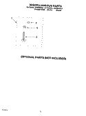 MISCELLANEOUS, OPTIONAL Diagram and Parts List for GVW9959KT1  Whirlpool Washer