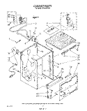 CABINET Diagram and Parts List for DP3000XRN6  Whirlpool Dishwasher