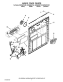 INNER DOOR PARTS Diagram and Parts List for WDF530PAYM2  Whirlpool Dishwasher