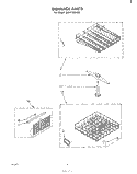 DISHRACK Diagram and Parts List for GSHF7804W0  Whirlpool Dishwasher