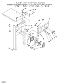 PANEL AND CONTROL Diagram and Parts List for KUCC151GBT0  KitchenAid Trash Compactor