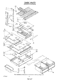 SHELF Diagram and Parts List for ET18VKXSW03  Whirlpool Refrigerator