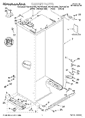 CABINET, LITERATURE Diagram and Parts List for KSSP42QHS00  KitchenAid Refrigerator