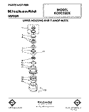 SECTION Diagram and Parts List for KCBC250X  KitchenAid Food Waste Disposer