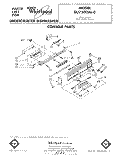 CONSOLE Diagram and Parts List for DU7500XL0  Whirlpool Dishwasher