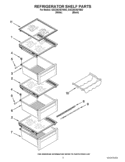 REFRIGERATOR SHELF PARTS Diagram and Parts List for GSC25C4EYB02  Whirlpool Refrigerator