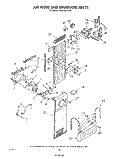 AIR FLOW AND RESERVOIR Diagram and Parts List for KSRF36DTX00  KitchenAid Refrigerator