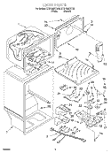 LINER Diagram and Parts List for ET21GMXHT02  Whirlpool Refrigerator