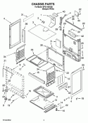 CHASSIS PARTS Diagram and Parts List for WFG110AVQ0  Whirlpool Range