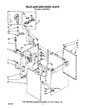 REAR AND SIDE PANEL Diagram and Parts List for LC4500XTW1  Whirlpool Washer