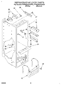 REFRIGERATOR LINER Diagram and Parts List for 4YED27DQAN00  Whirlpool Refrigerator