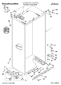 CABINET Diagram and Parts List for KSSS36MDX05  KitchenAid Refrigerator