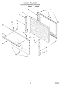 DOOR, LIT/OPTIONAL Diagram and Parts List for RF3020XGN0  Whirlpool Range