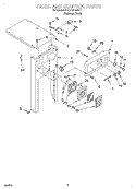 PANEL AND CONTROL Diagram and Parts List for KUCC151GSS1  KitchenAid Trash Compactor