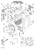 Part Location Diagram of WPW10141671 Whirlpool Dryer Electronic Control Board