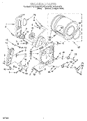 BULKHEAD Diagram and Parts List for RGX5635EW2  Roper Dryer