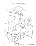 BROILER AND OVEN BURNER Diagram and Parts List for 1355W3A  Roper Range