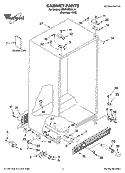 Part Location Diagram of 2255384 Whirlpool Service & Wiring Sheet