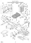 UNIT Diagram and Parts List for KSRS27QGWH02  KitchenAid Refrigerator