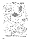 UNIT Diagram and Parts List for 7GS6SHAXKB01  Whirlpool Refrigerator