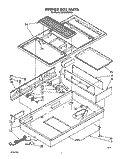 BURNER BOX Diagram and Parts List for SC8900EXW0  Whirlpool Cooktop