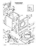 SECTION Diagram and Parts List for LE9100XTN0  Whirlpool Dryer