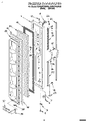 FREEZER DOOR Diagram and Parts List for 6ED20PKXBW00  Whirlpool Refrigerator