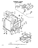 Part Location Diagram of 689343 Whirlpool Cabinet (Coffee)