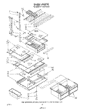 SHELF Diagram and Parts List for ET18GKXSW02  Whirlpool Refrigerator