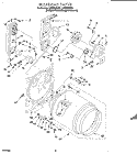 BULKHEAD Diagram and Parts List for LGV6634DZ0  Whirlpool Dryer