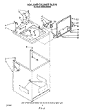 TOP AND CABINET , LITERATURE AND OPTIONAL Diagram and Parts List for KAWE564WWH0  KitchenAid Washer