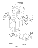 AIRFLOW Diagram and Parts List for ED25PMXRWR2  Whirlpool Refrigerator