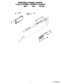 CONTROL PANEL PARTS Diagram and Parts List for KUDU02FRBL4  KitchenAid Dishwasher