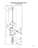 BRAKE AND DRIVE TUBE Diagram and Parts List for LA6090XSW0  Whirlpool Washer