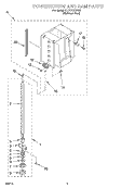 POWERSCREW AND RAM Diagram and Parts List for KUCC151GSS0  KitchenAid Trash Compactor